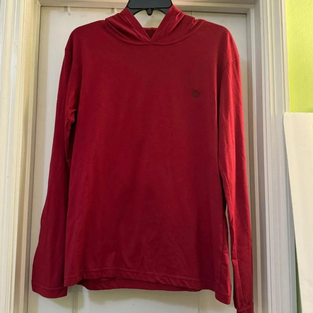Earthbound Long Sleeve Burgundy Lightweight Hoodie